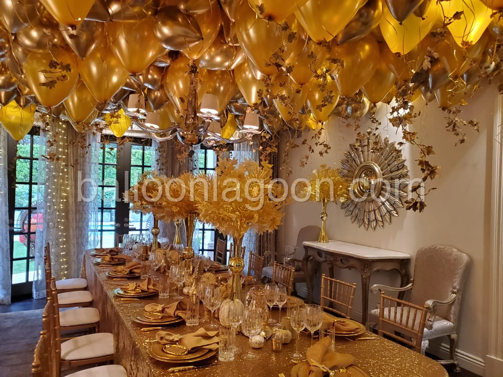 Event balloon installation from the Balloon Lagoon Los Angeles gallery